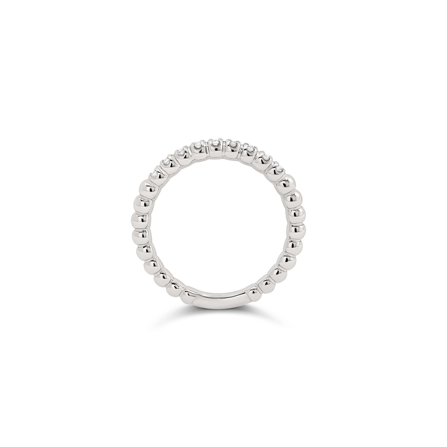 Anello Eternity Sphere Bianco