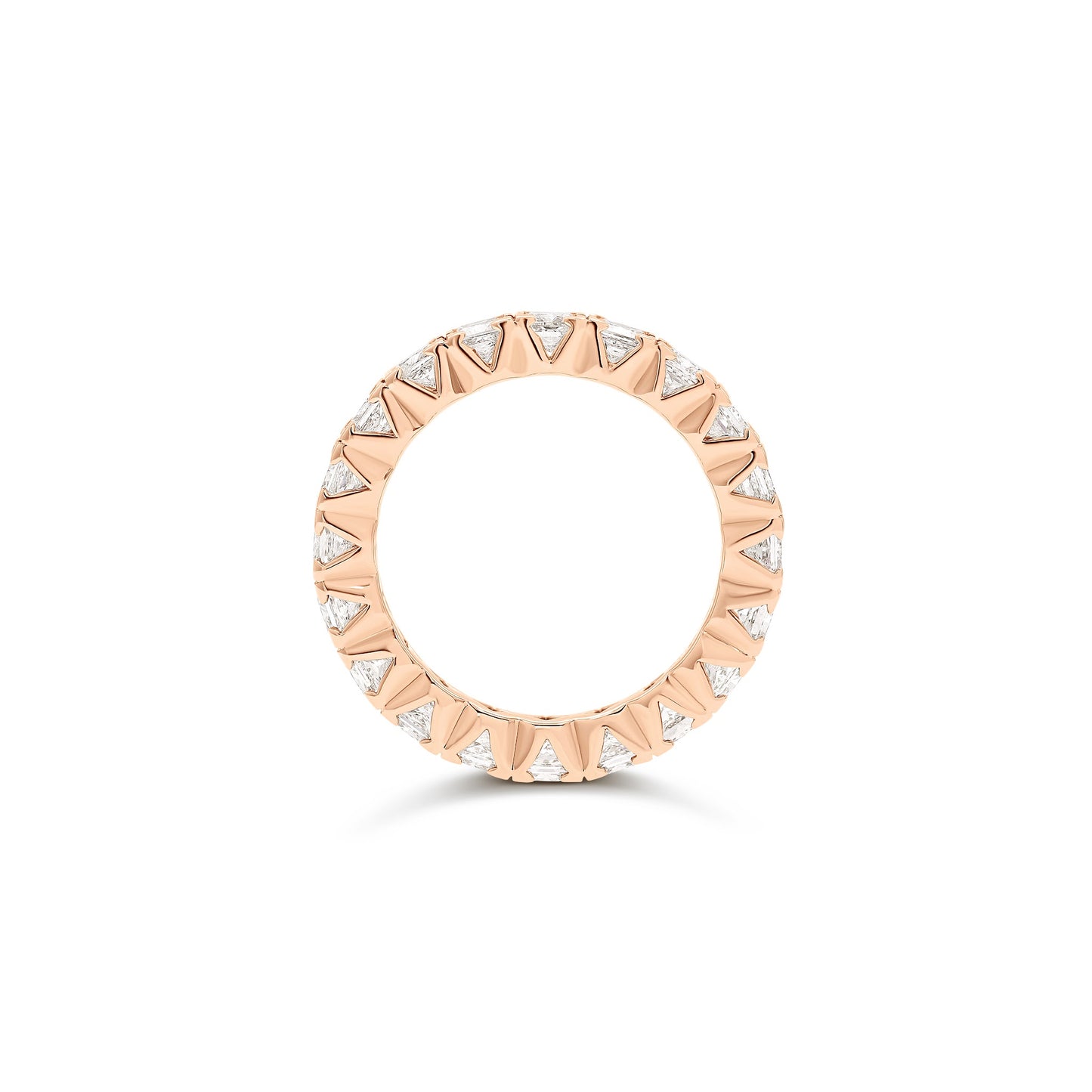 Anello Eternity Rosa con diamanti Lab Grown