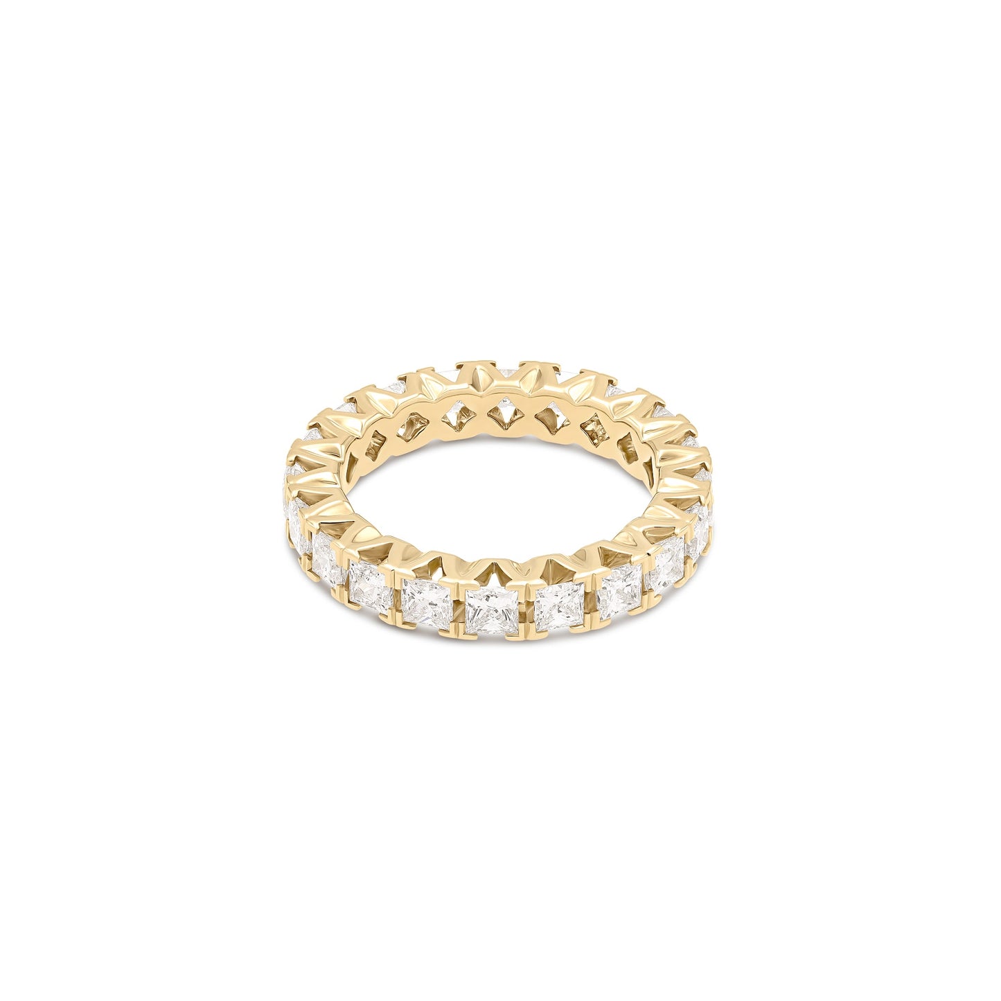 Anello Eternity Giallo con diamanti Lab Grown