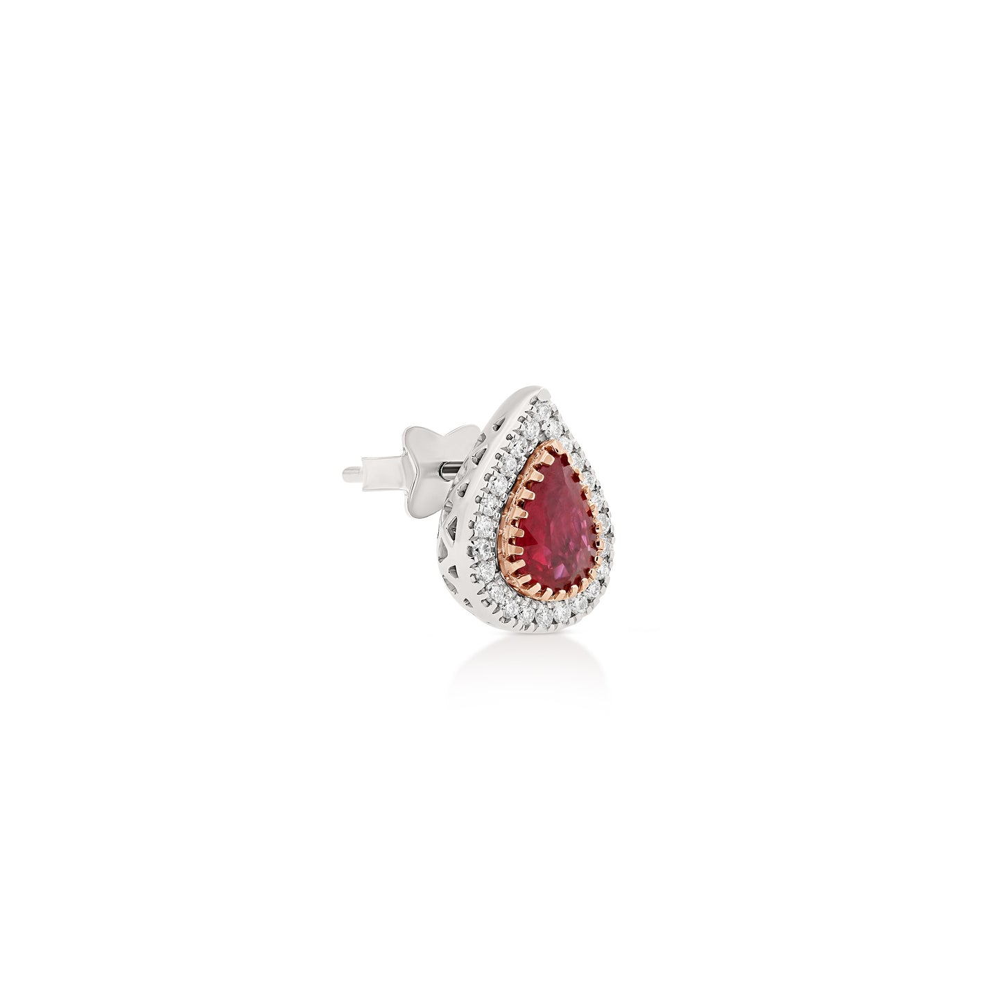 BeLoma Earrings with Rubies and Diamonds