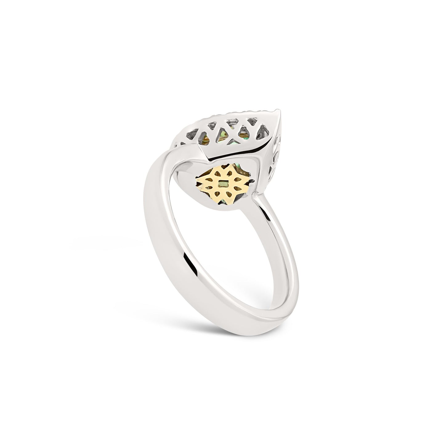 Anello BeLoma con smeraldo e diamanti