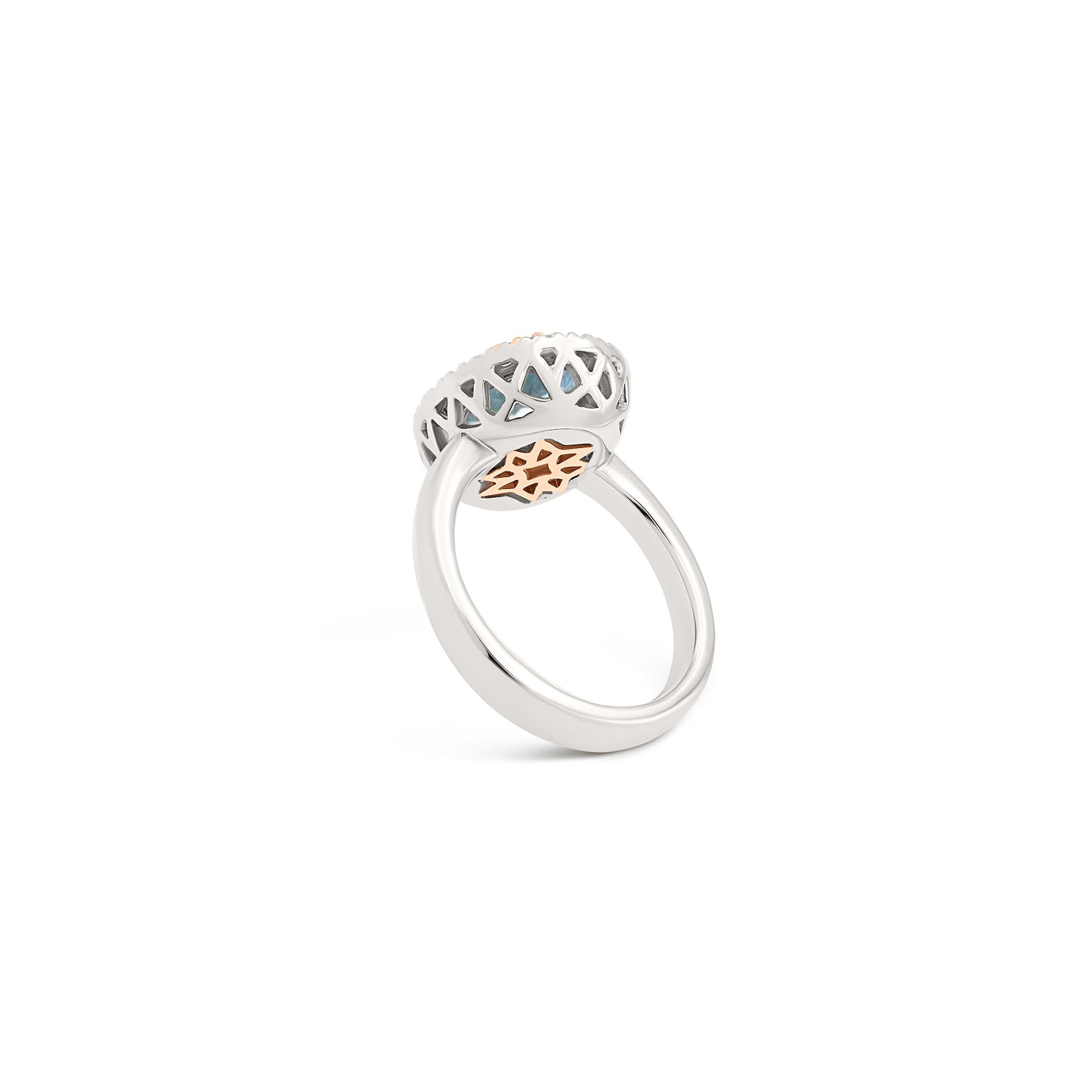Anello BeLoma con acquamarina e diamanti