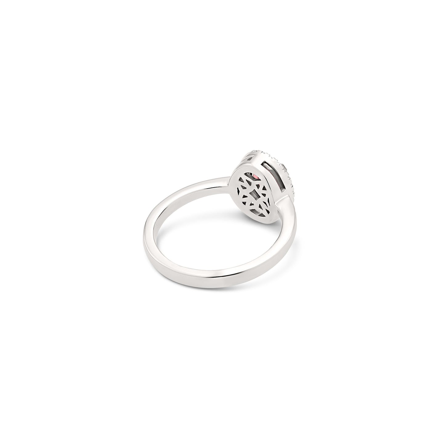 Anello BeLoma con tormalina rosa e diamanti