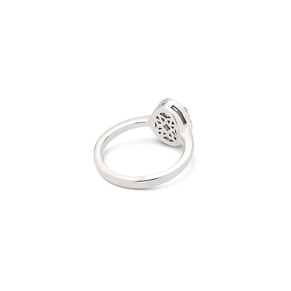 Anello BeLoma con tormalina rosa e diamanti