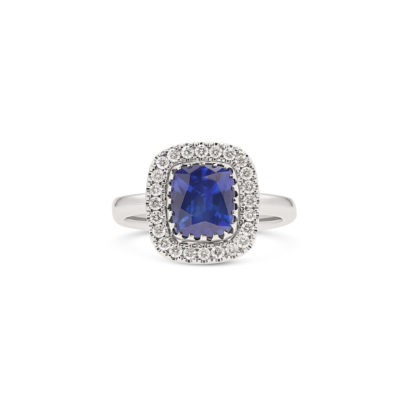 Anello BeLoma con zaffiro e diamanti