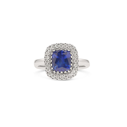 Anello BeLoma con zaffiro e diamanti