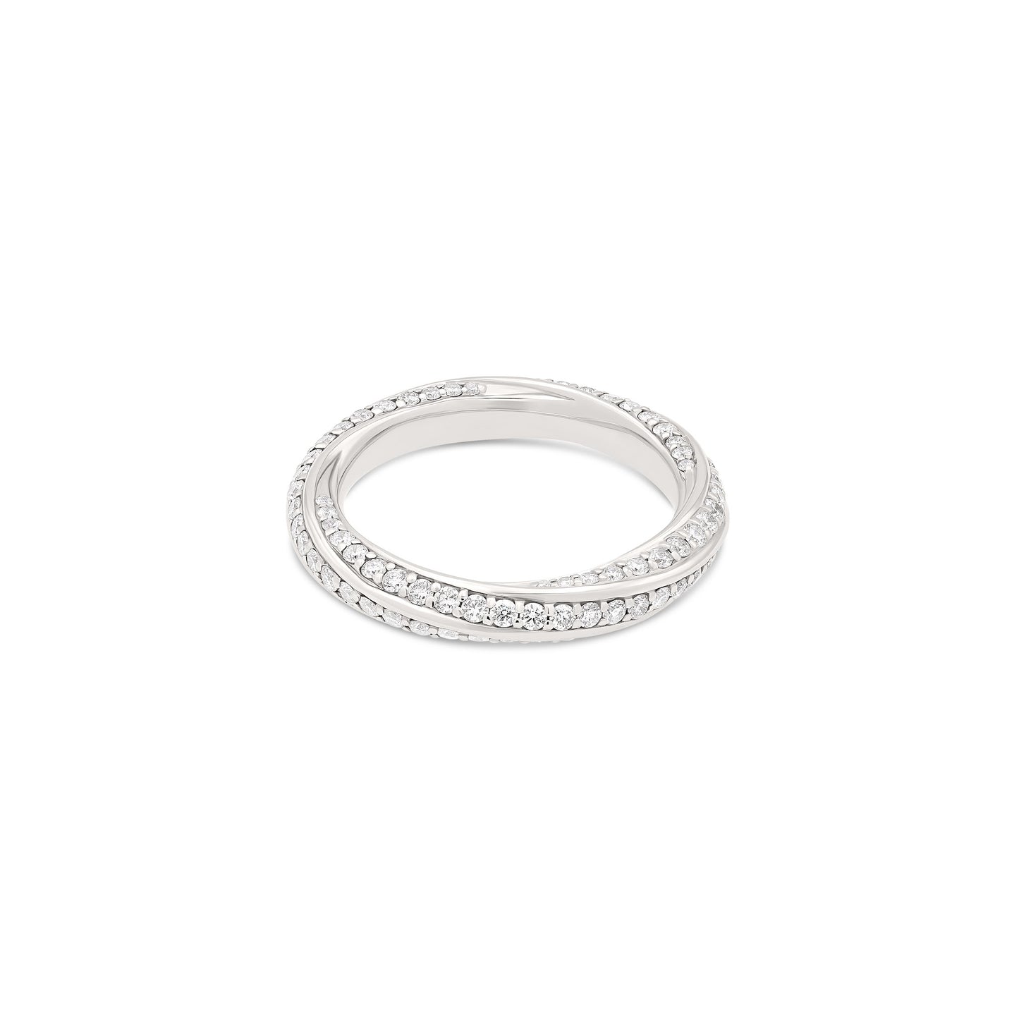 Anello Flow con diamanti