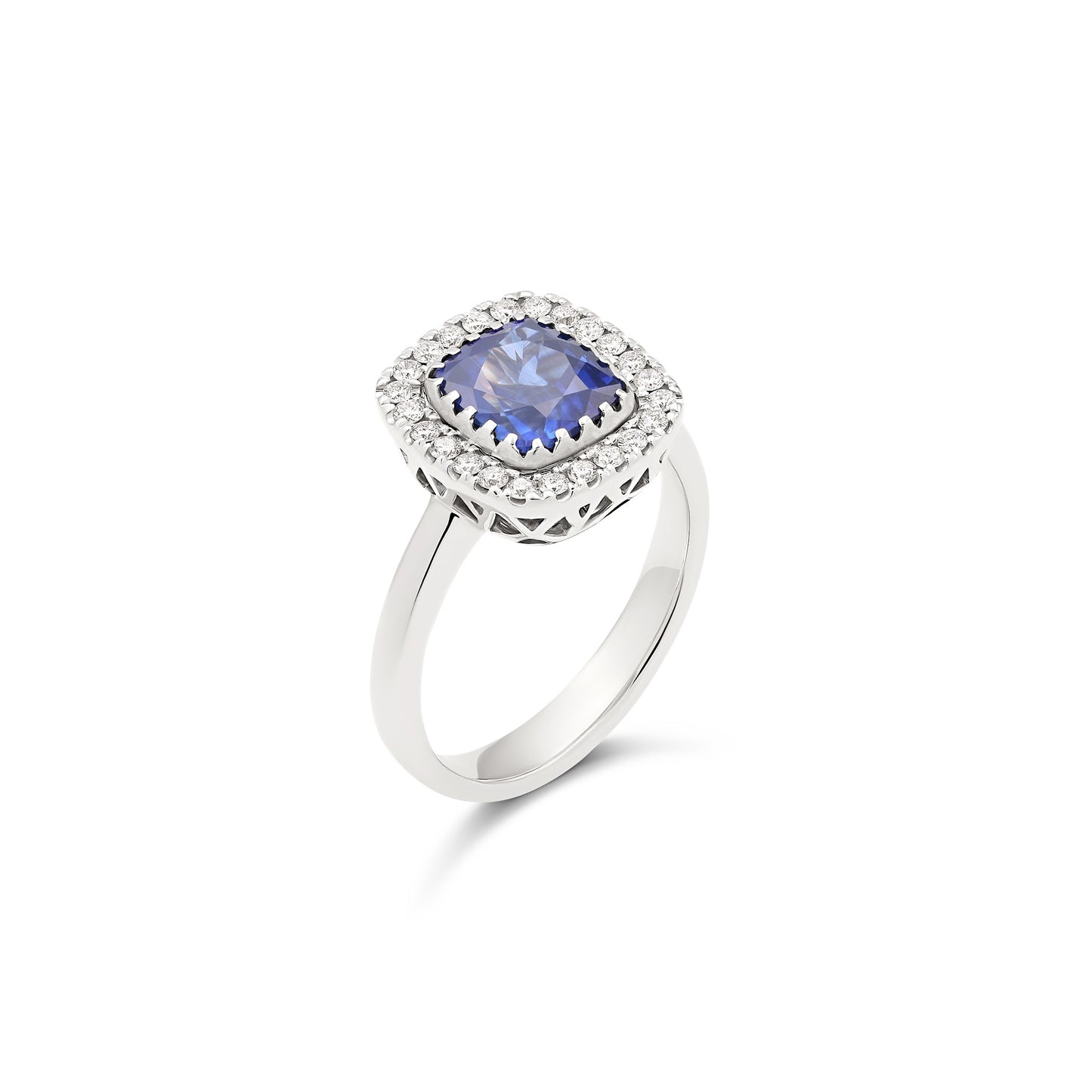 Anello BeLoma con zaffiro e diamanti