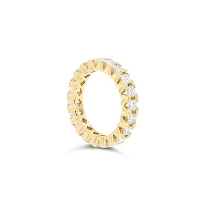 Anello Eternity Giallo con diamanti Lab Grown