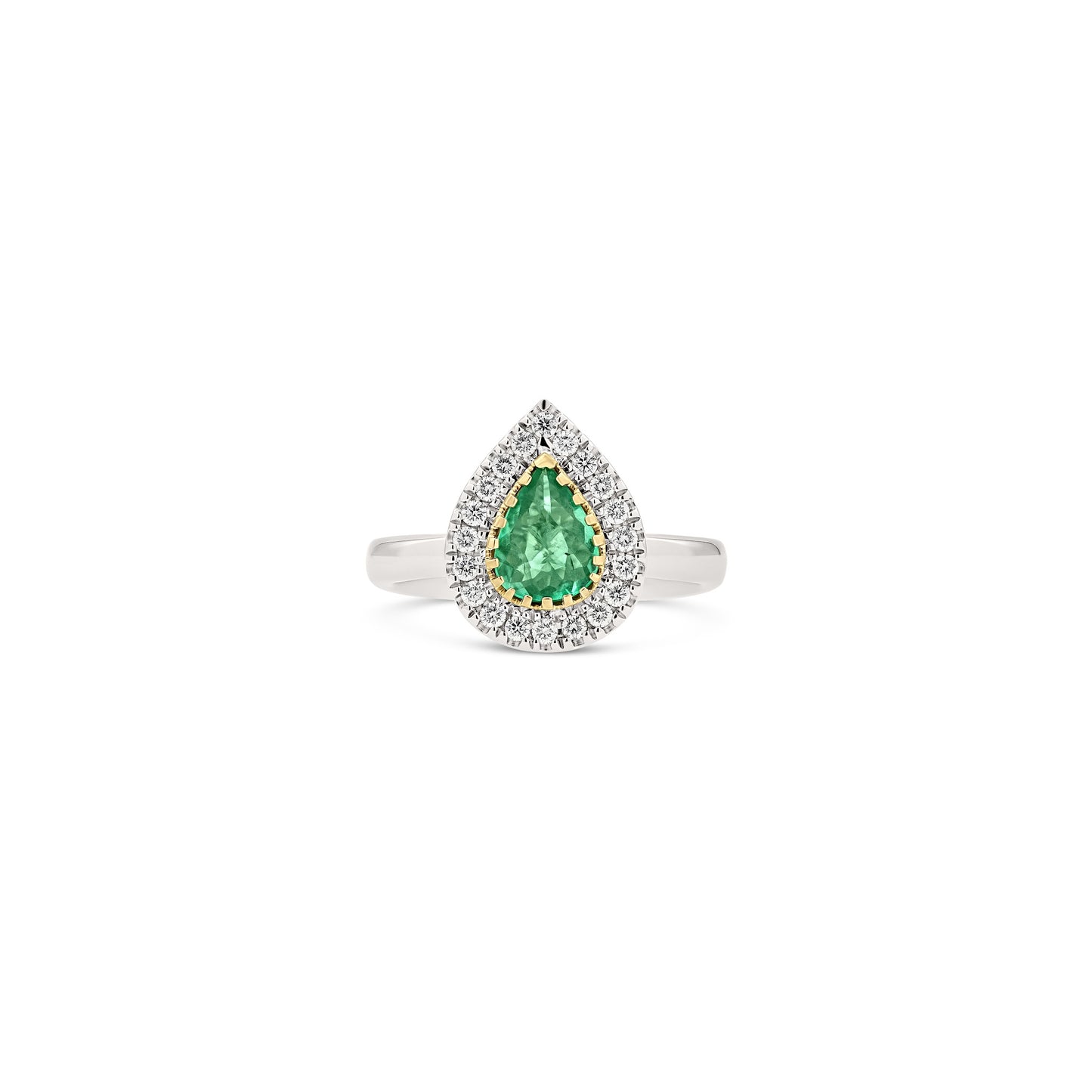 Anello BeLoma con smeraldo e diamanti