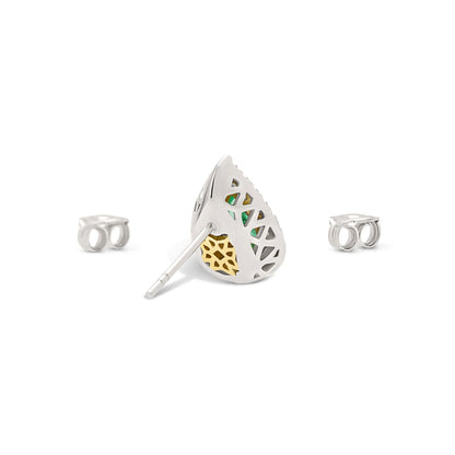 Orecchini BeLoma con smeraldi e diamanti