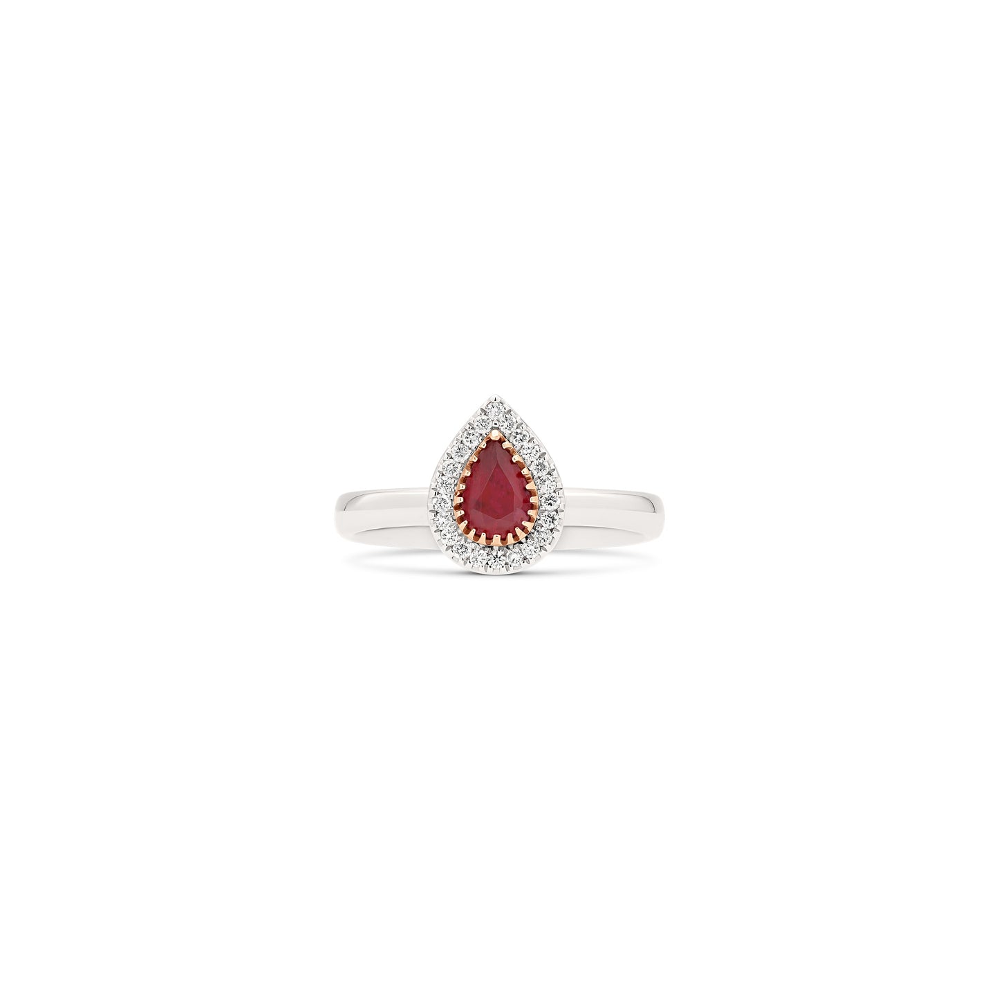 Anello BeLoma con rubino e diamanti