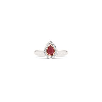 Anello BeLoma con rubino e diamanti