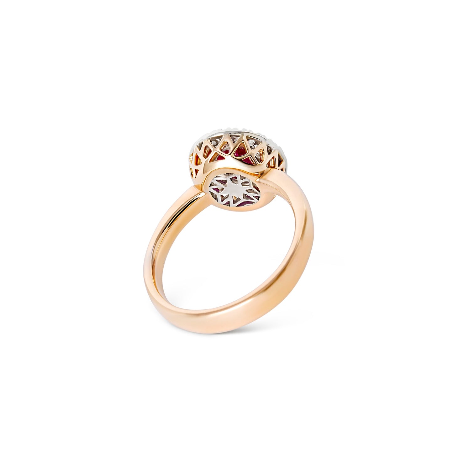 Anello BeLoma con rubino e diamanti