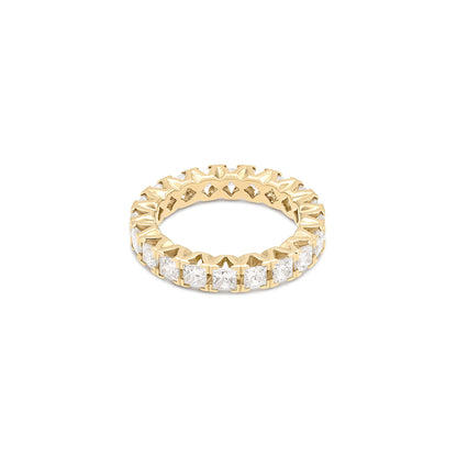 Anello Eternity Giallo con diamanti Lab Grown