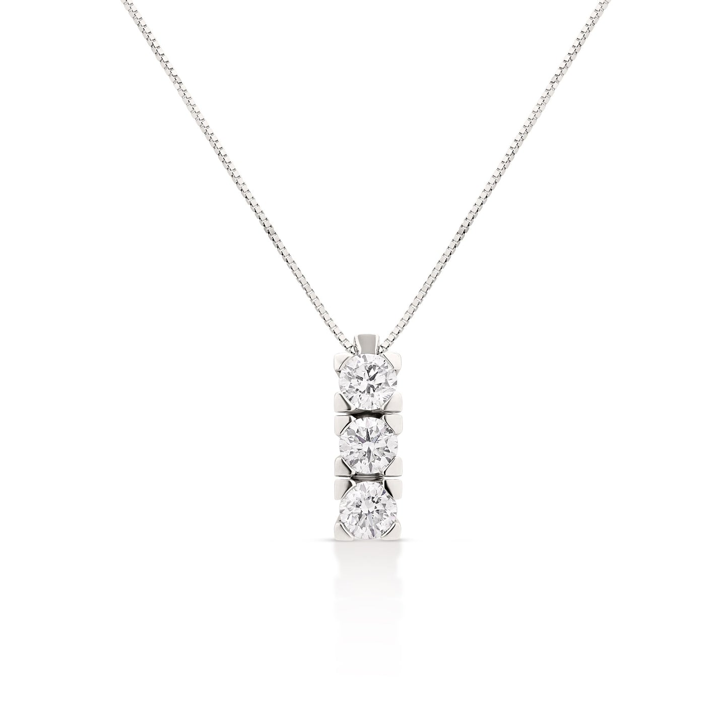 Girocollo Trilogy con diamanti