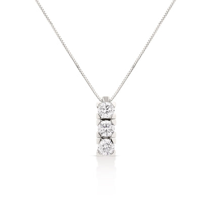 Girocollo Trilogy con diamanti