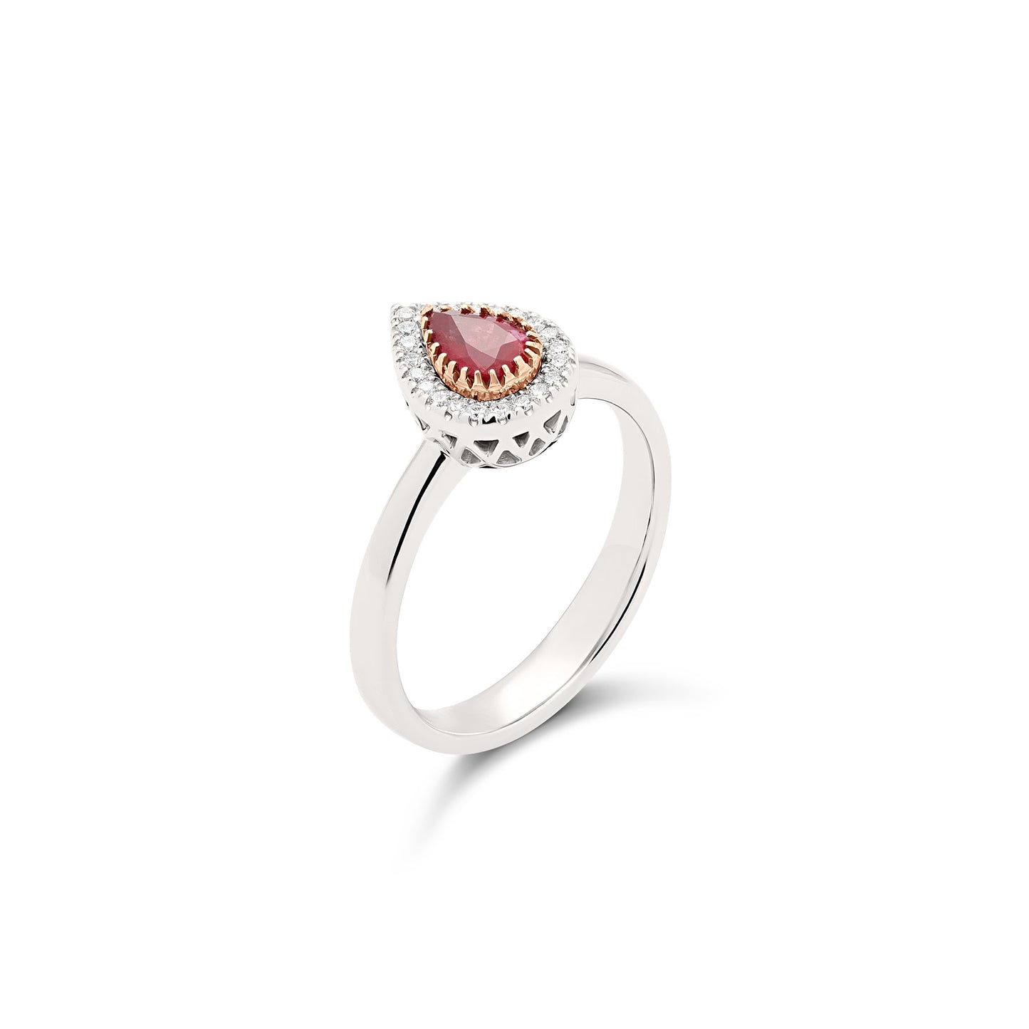 Anello BeLoma con rubino e diamanti