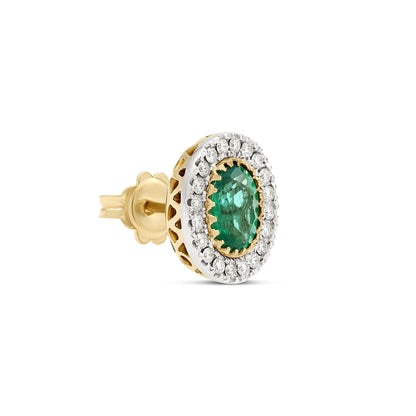 Orecchini BeLoma con smeraldi e diamanti