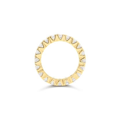 Anello Eternity Giallo con diamanti Lab Grown