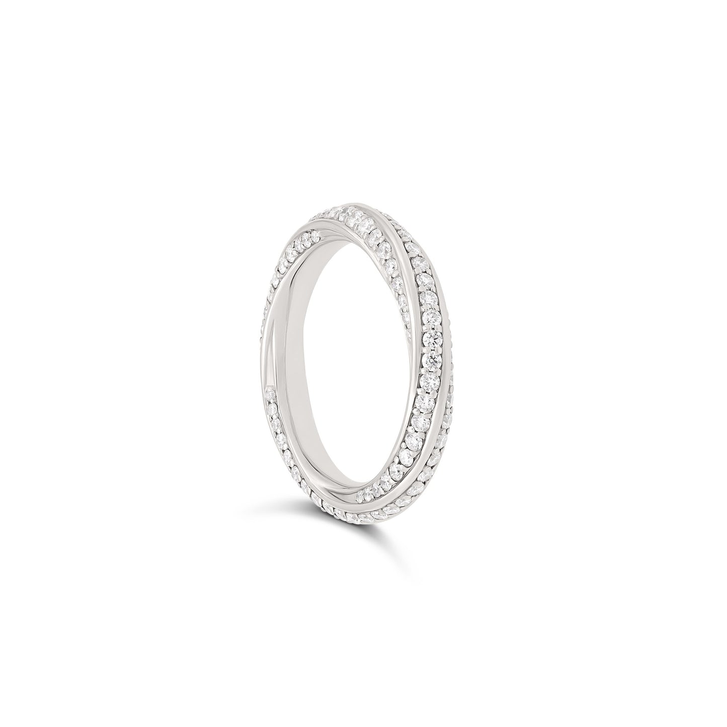 Anello Flow con diamanti